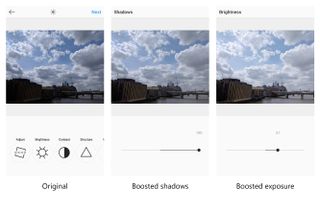 Backlit scenes are not perfectly exposed – here Instagram is used to boost the shadow areas