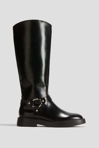 H&M Knee-High Biker Boots