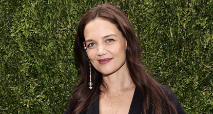 Katie Holmes, wearing CHANEL, attends the CHANEL Tribeca Festival Women&#039;s Lunch to celebrate the &quot;Through Her Lens&quot; Program at Odeon on June 09, 2023 in New York City