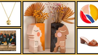 Gold Lipped Pencil Cup  Sisters Flowers and Gifts