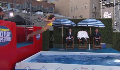 These five people were willing to belly-flop on Jimmy Kimmel Live