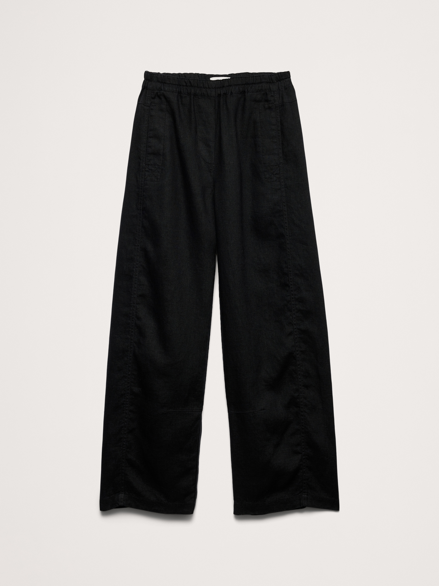 Mid-Rise Relaxed Painter Pull-On Pant in Linen