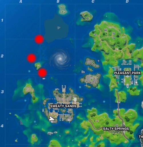 fortnite trident location