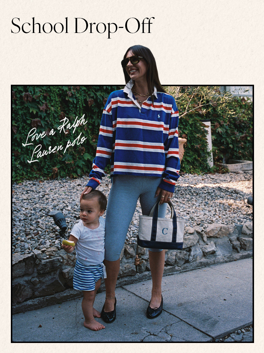 Woman in polo and capri pants