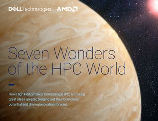 eBook from Dell and AMD on HPC and how this is driving innovation forward, with image of a planet in space on the cover