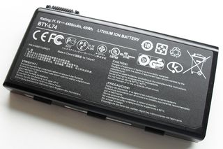 Most European bikes will use a Li-Ion battery such as this one from a laptop (Photo: Kristoferb [CC BY-SA 3.0])