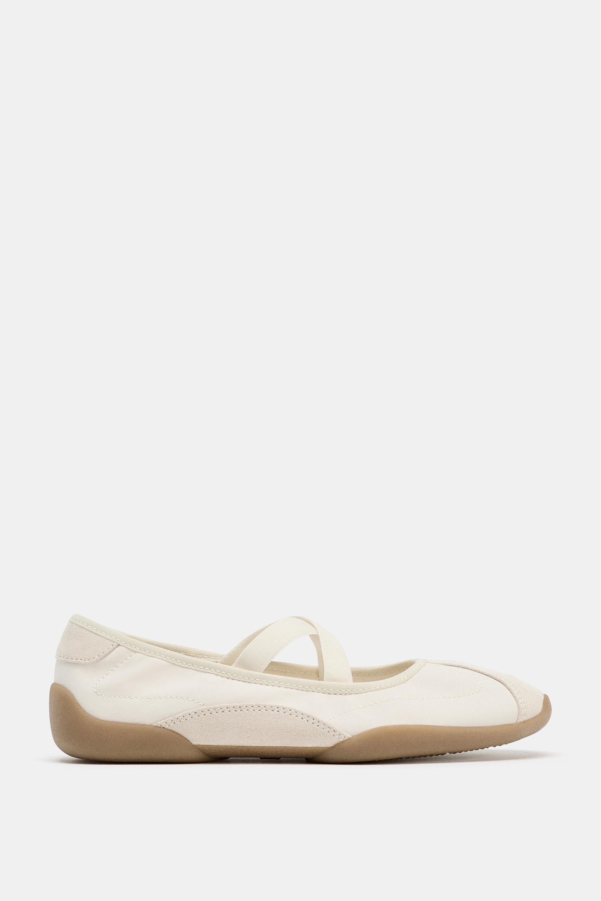 Sports Ballet Flats With Elastic Straps