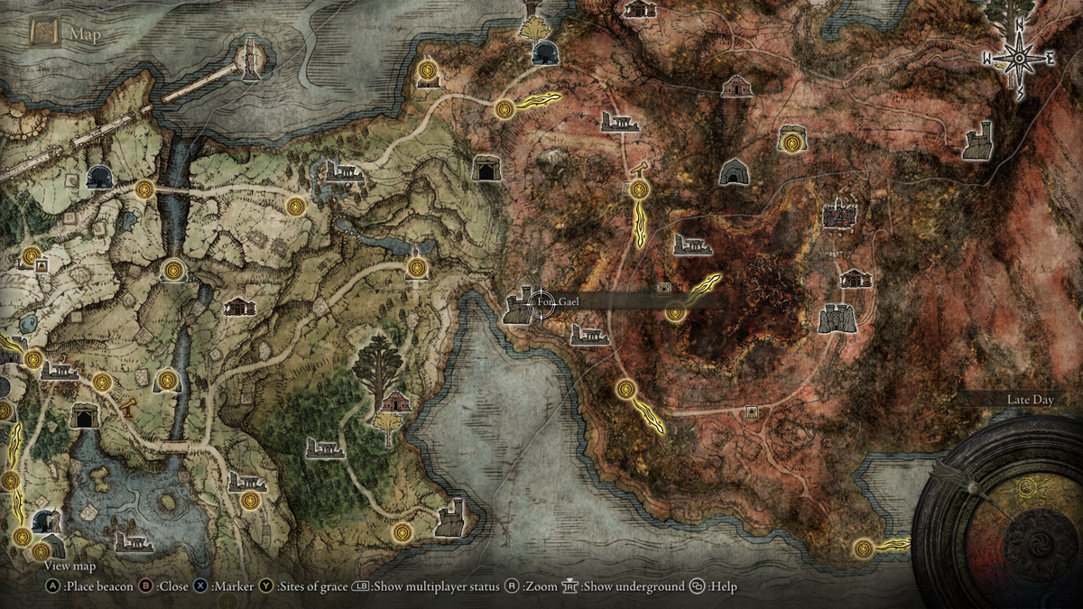 The location of the Flame, Grant Me Strength spell.
