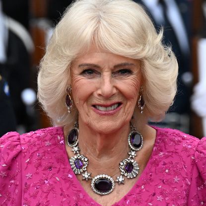 Queen Camilla statement necklace