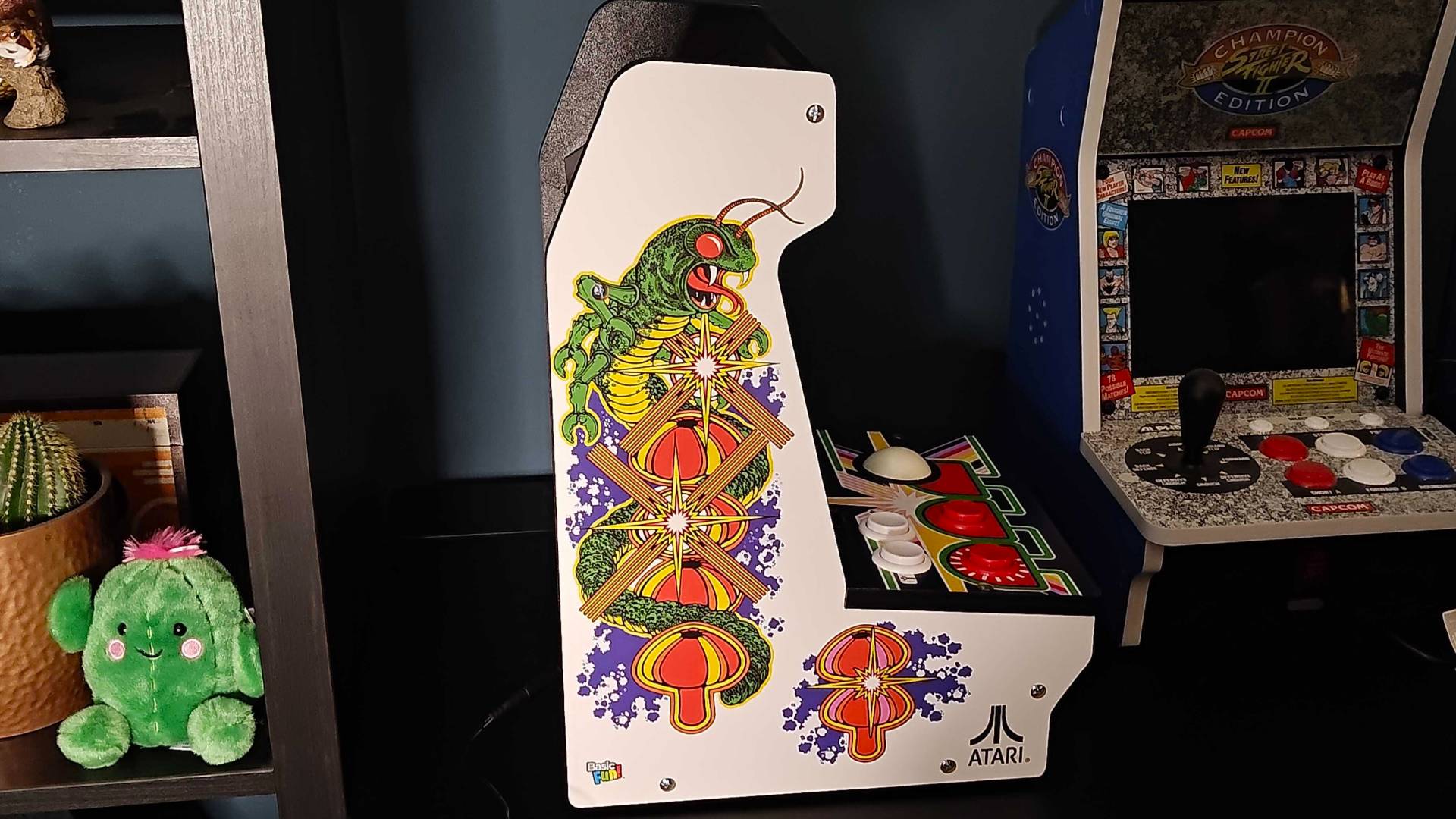 Side view ofArcade Classics Cenitpede machine
