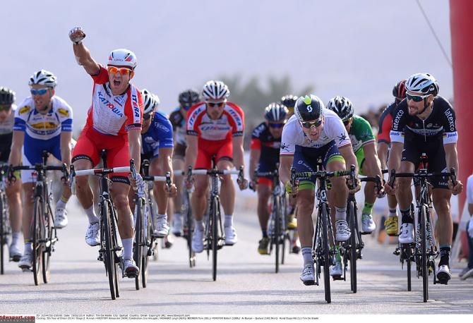 Alexander Kristoff wins stage 2 in Oman