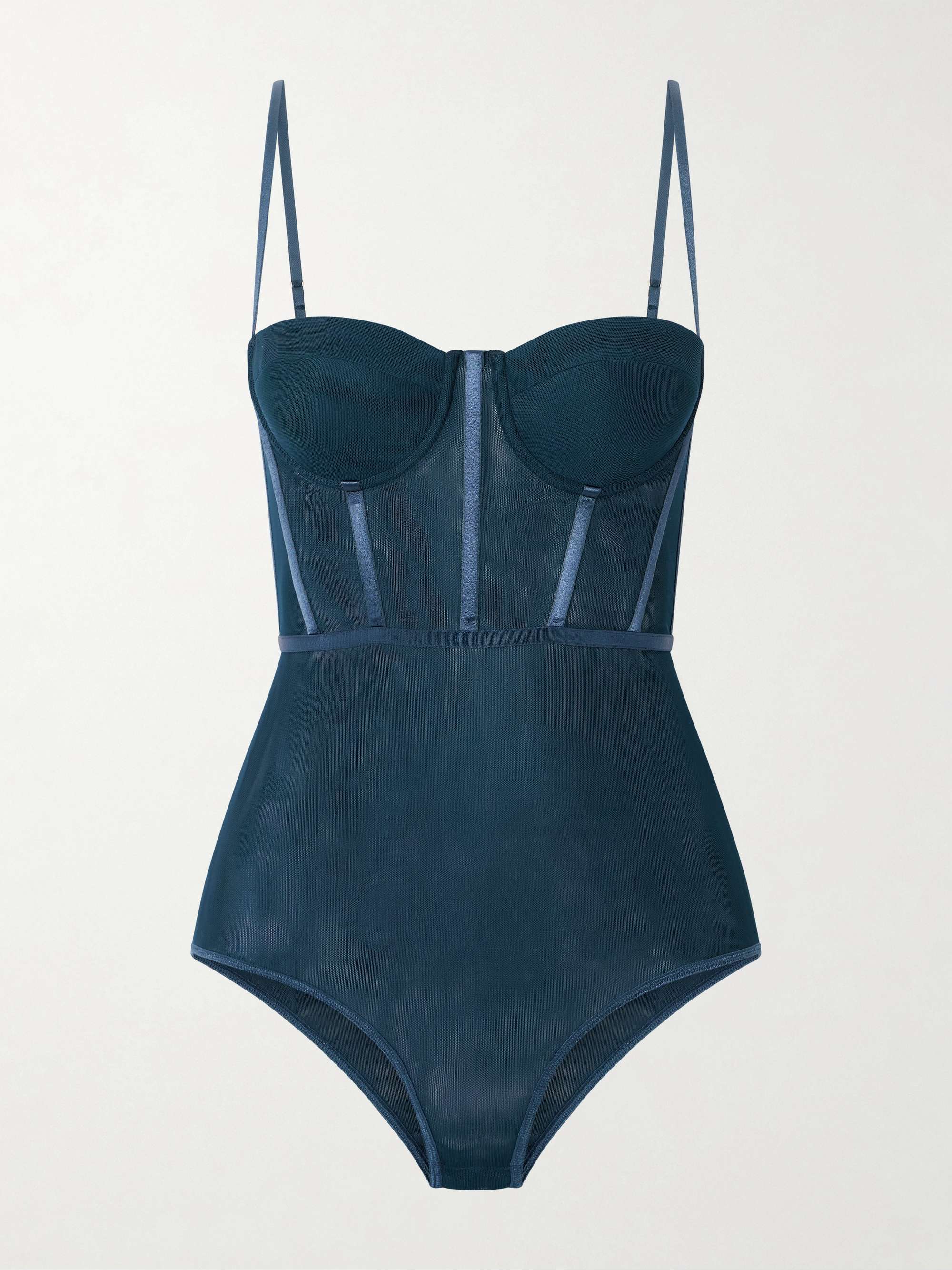 Rebellion Mesh Corset Bodysuit