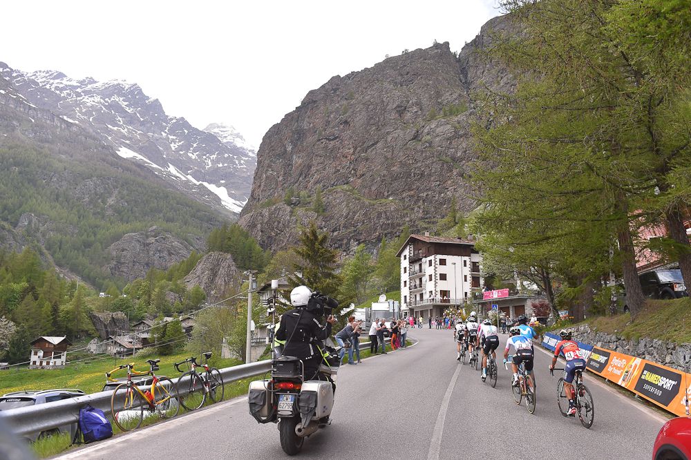 Scenery along the route of stage 20 at the Giro d'Italia