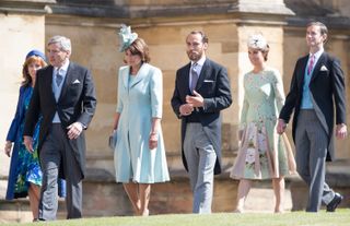 The Middleton family at Prince Harry and Meghan Markle's wedding in 2018