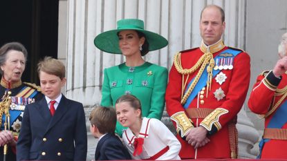 Prince Louis and Princess Charlotte on the Buckingham Palace balcony