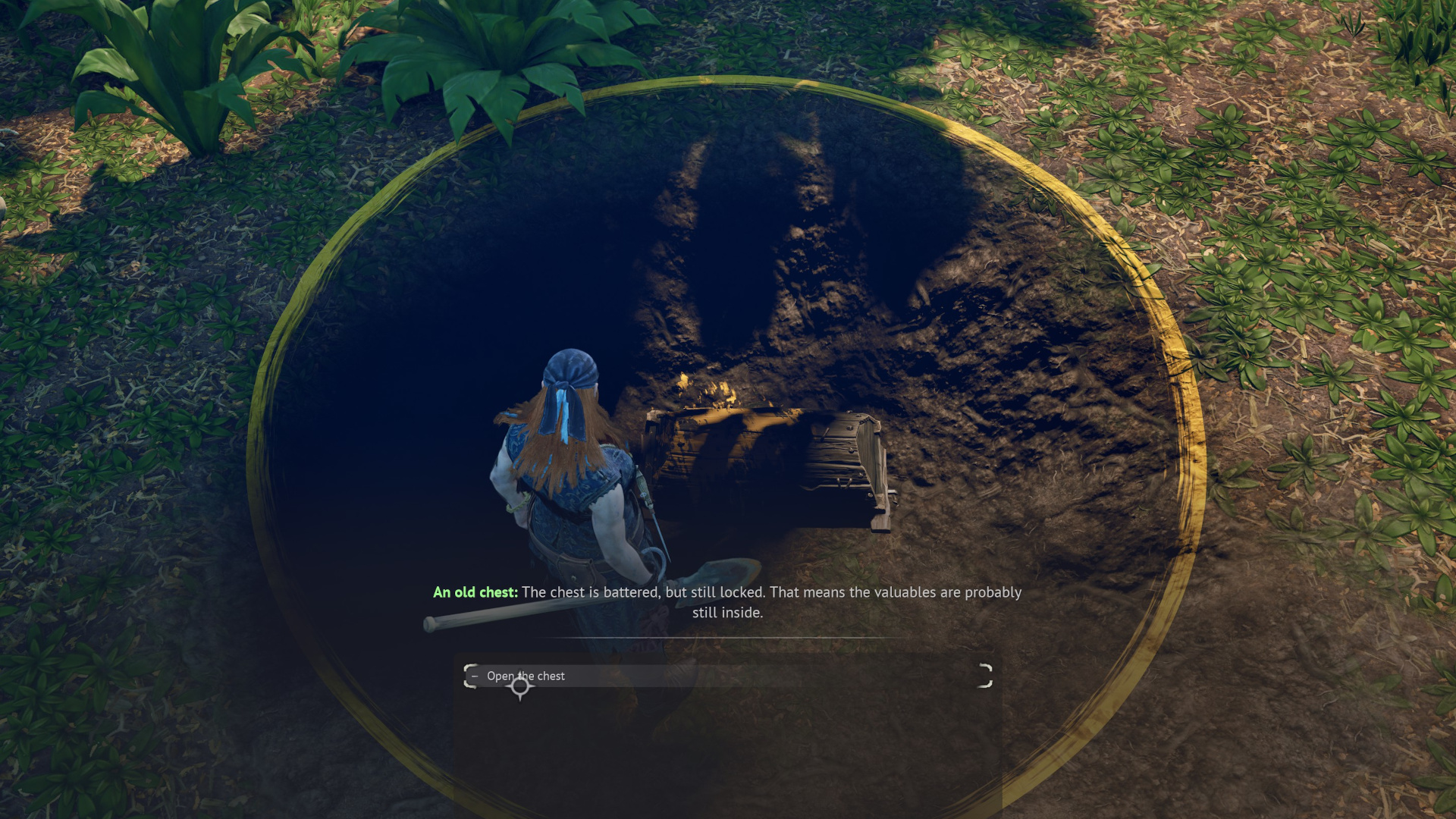 Looting a chest in Windrose