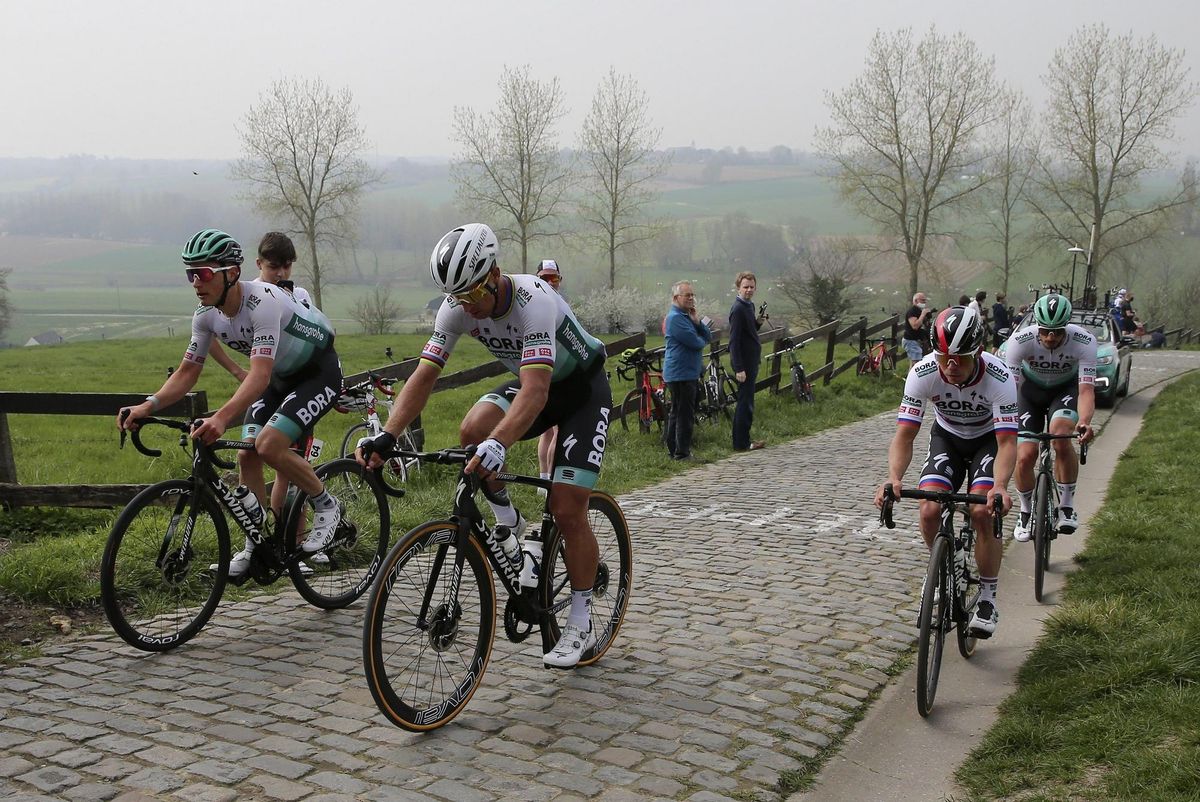Tour de Flanders 2021 Ronde Van Vlaanderen 2021 Recon at the parcours 01042021 Peter Sagan SVK Bora Hansgrohe Juraj Sagan SVK Bora Hansgrohe photo Jan De MeuleneirPNBettiniPhoto2021