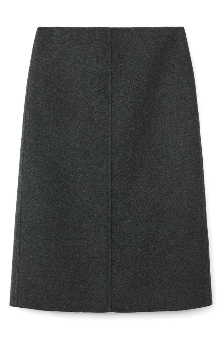 Selection Wool Blend Midi Skirt