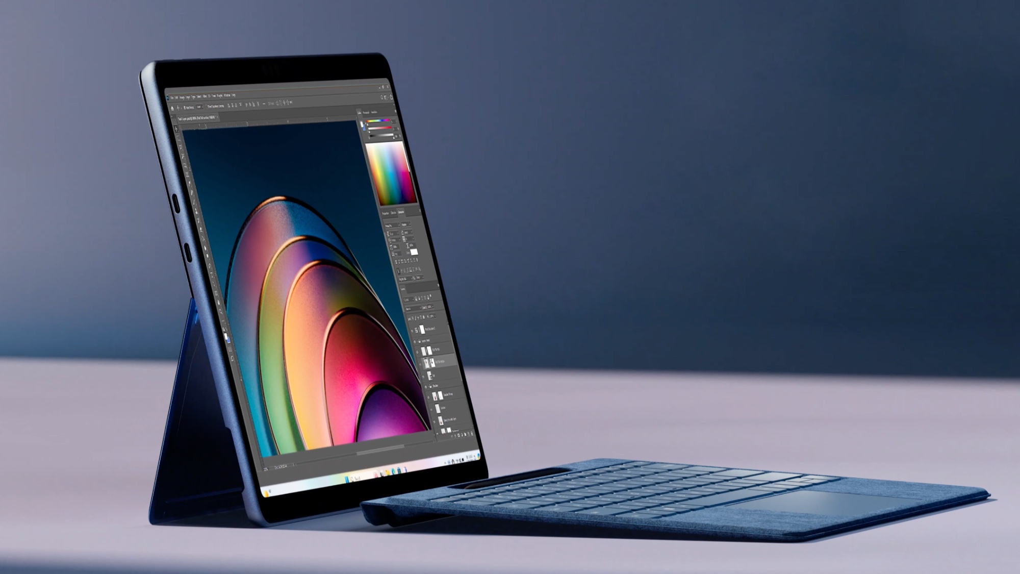 Microsoft Surface Pro 11 side angle
