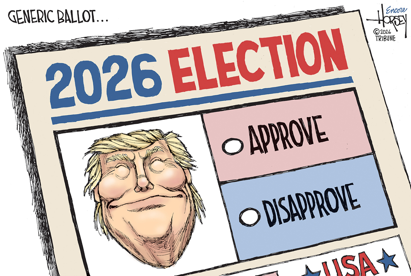Political cartoon
