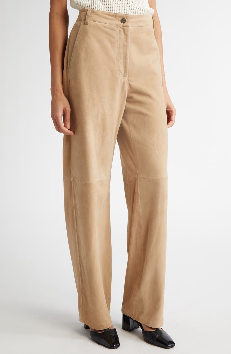 Harald Suede Wide Leg Pants