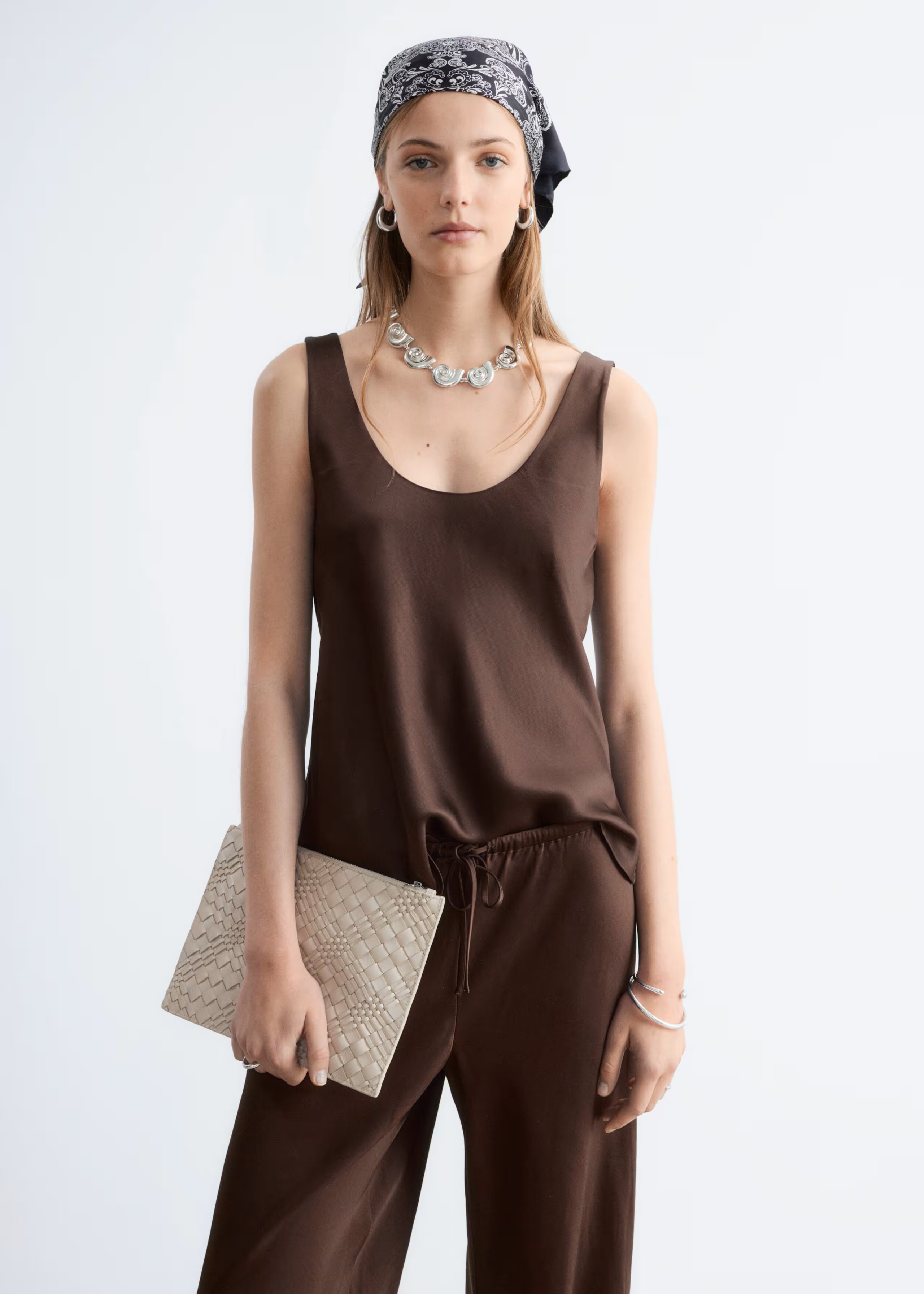 &amp;amp; Other Stories, Scoop Neck Tank Top - Dark Brown