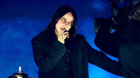 Billie Eilish performs onstage at the 2025 iHeartRadio Music Awards at Dolby Theatre in Los Angeles, California on March 17, 2025