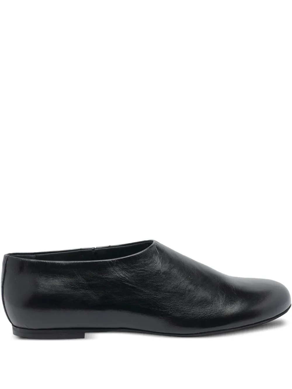 Poeve Round-Toe Leather Ballet Flats | 36