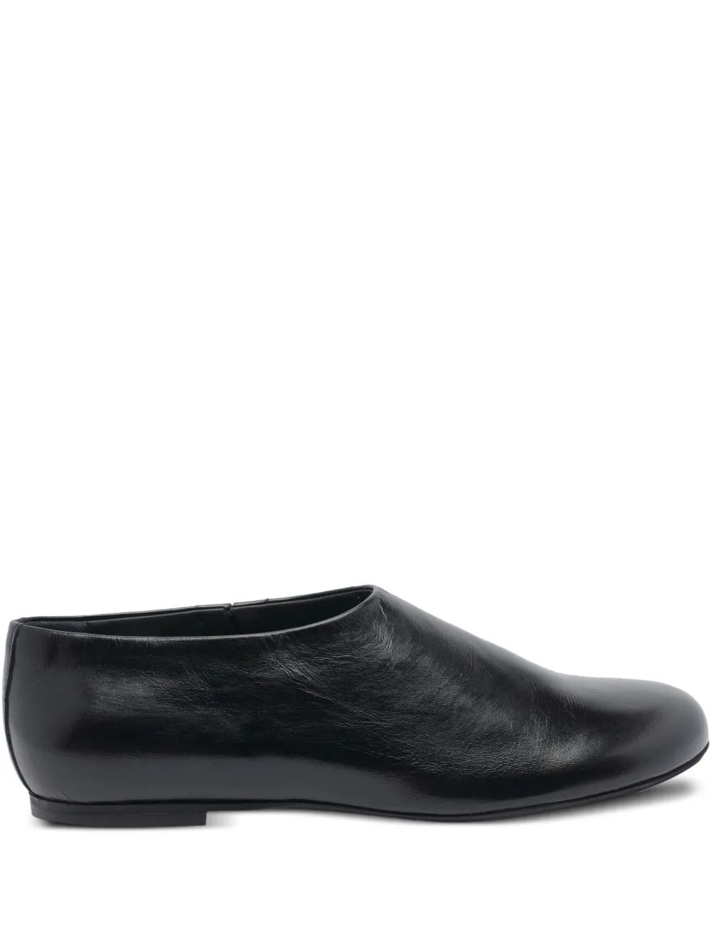 Poeve Round-Toe Leather Ballet Flats | 36