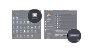 A screengrab that shows the process of deleting backups from icloud