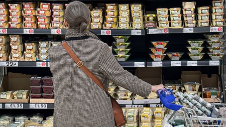 Woman in a Tesco supermarket