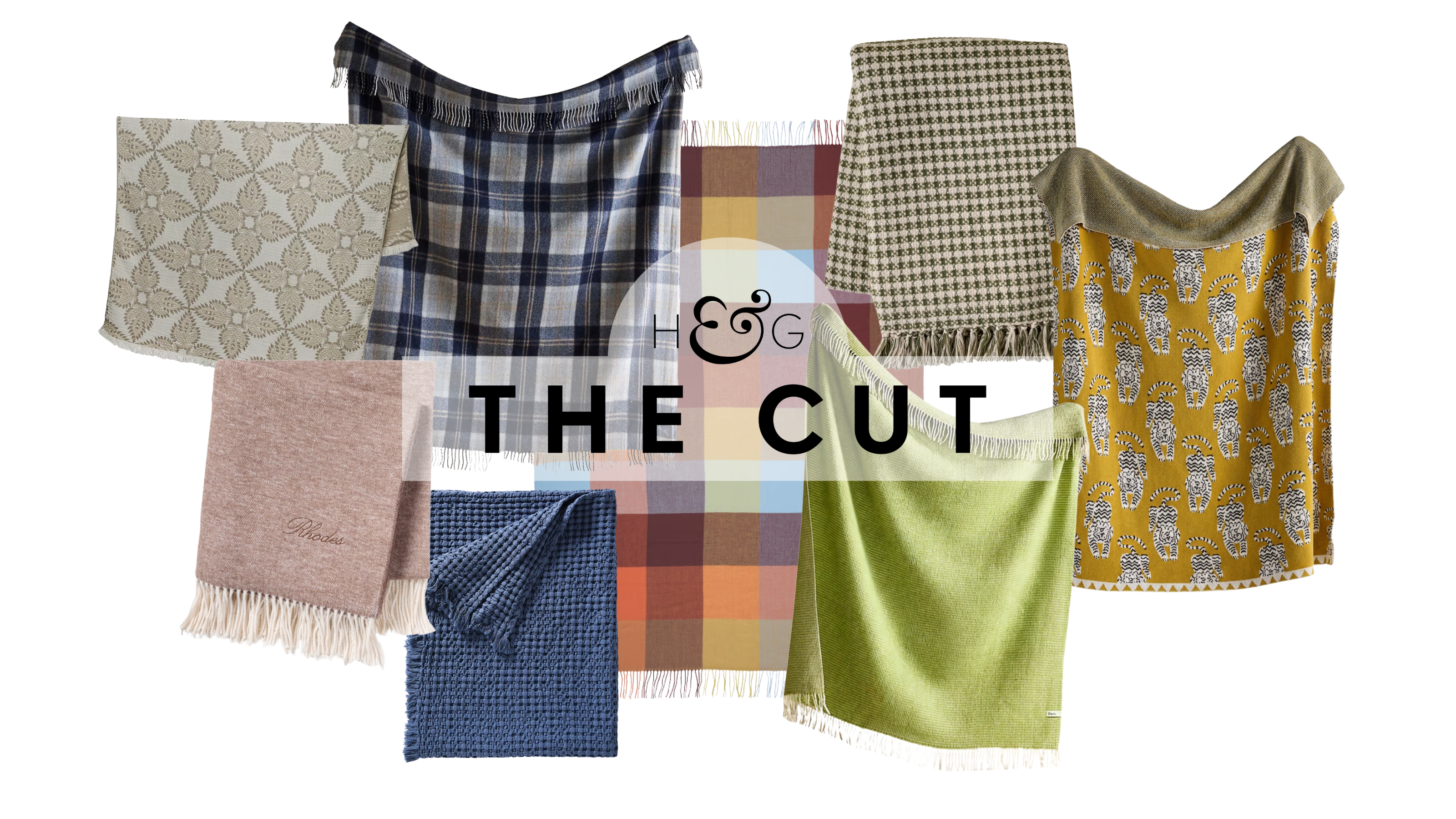 an assortment of outdoor throw blankets