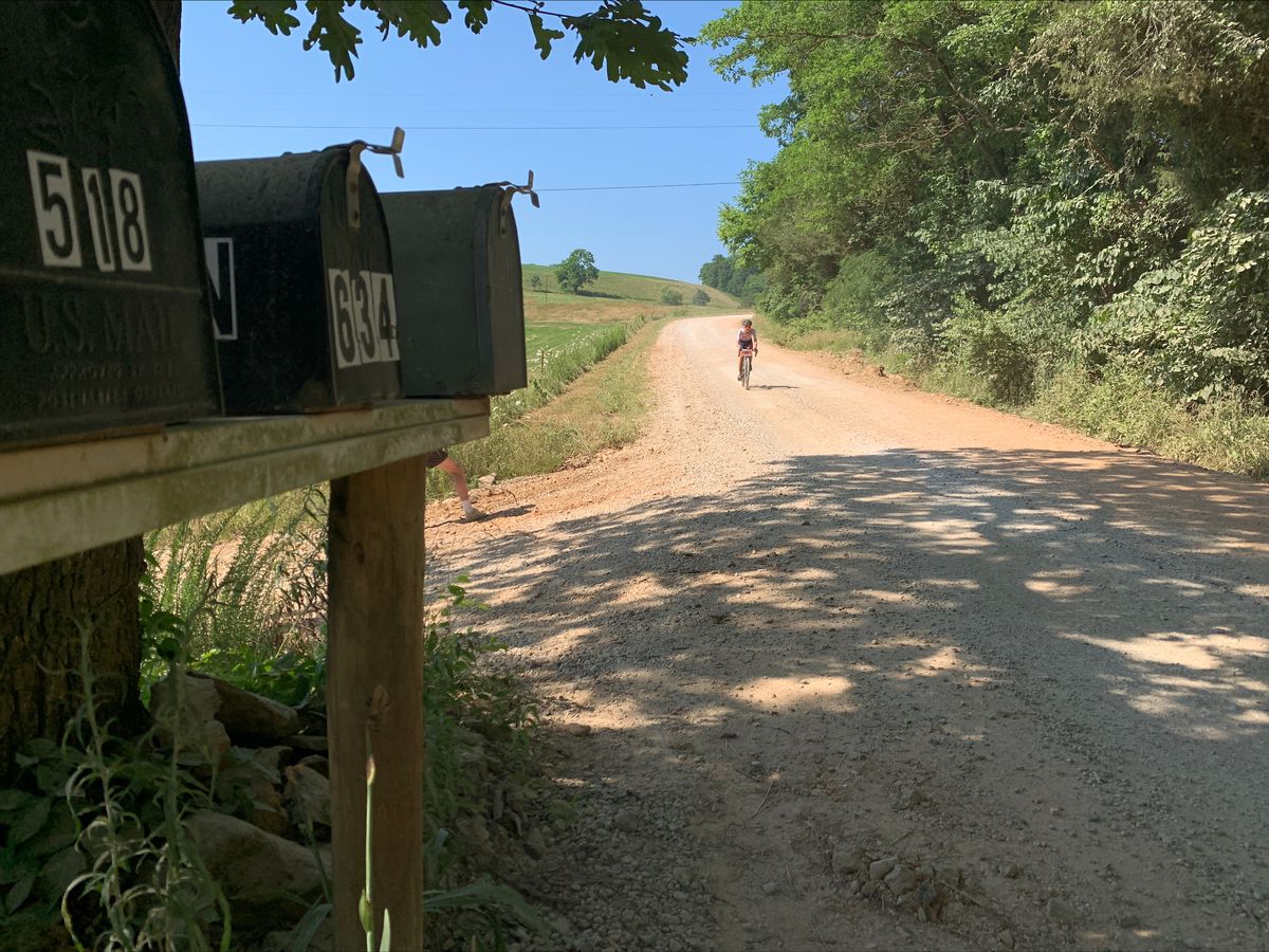 Stefanie Sydlik finished second overall for women at Highlands Gravel Classic and rides solo on rural roads