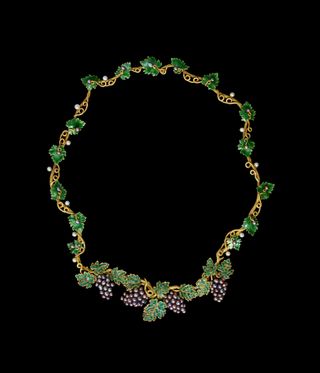 Chaumet necklace featuring bunches of grapes