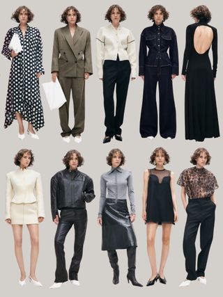 Collage of H&M Studio Collection