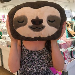 tiger sloth cushion