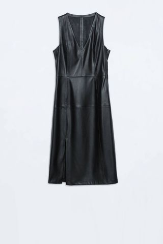 Zara Faux Leather Dress, £59.99