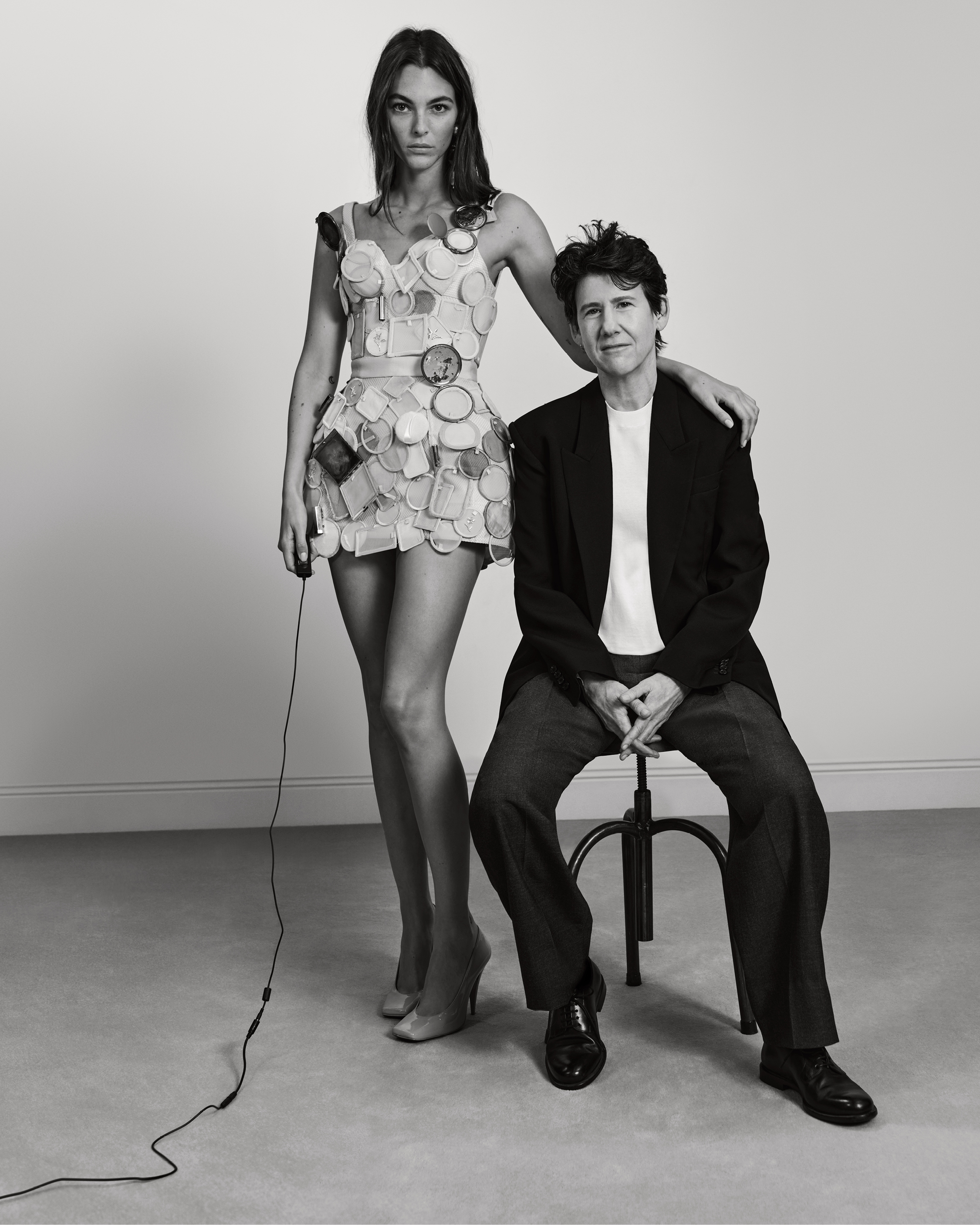 models pose in the givenchy autumn/winter 2025 campaign