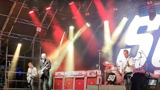 Status Quo onstage at Vivary Park