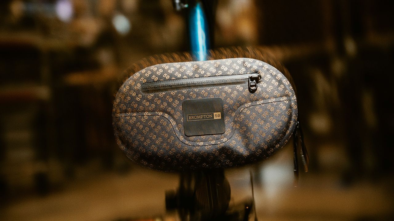 Detail shot of Brompton 1975 Edition bicycle