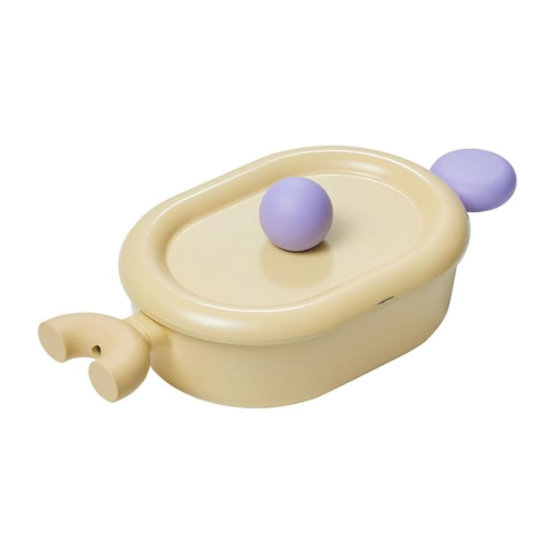 Better Finger Kitchen Essential 10 Inch Oval Low Pot With Lid, Healthy Cooking Nonstick Ceramic Coating Casserole, Stockpot, Induction Compatible Cookware, Made in Korea (1.8qt)