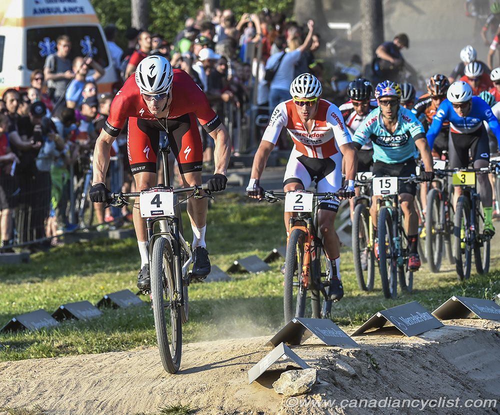 Sam Gaze (Specialized Racing) at the front