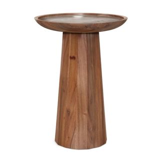 Dayton Solid Acacia Wood Round Accent Table 