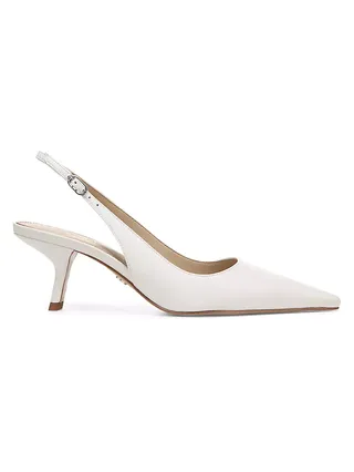 Bianka Sling 57mm Leather Pointed Pump