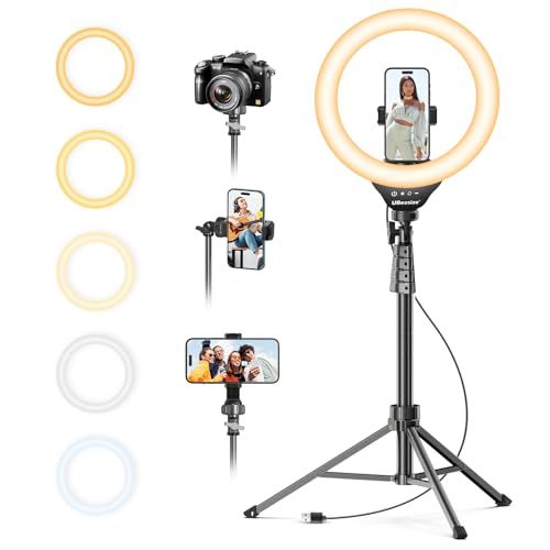  12-inch Selfie Ring Light With 62-inch Tripod Stand