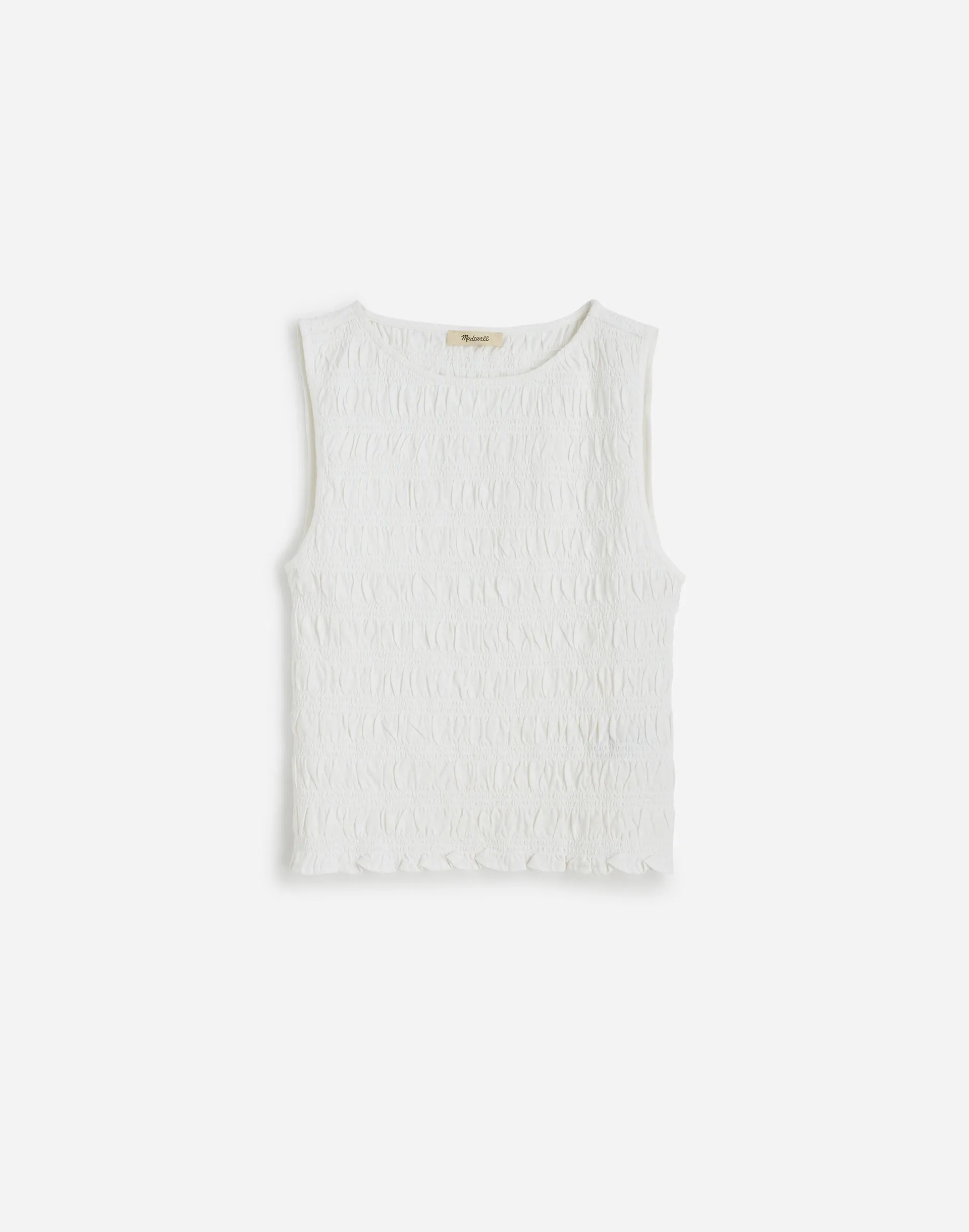 Smocked Boatneck Tank