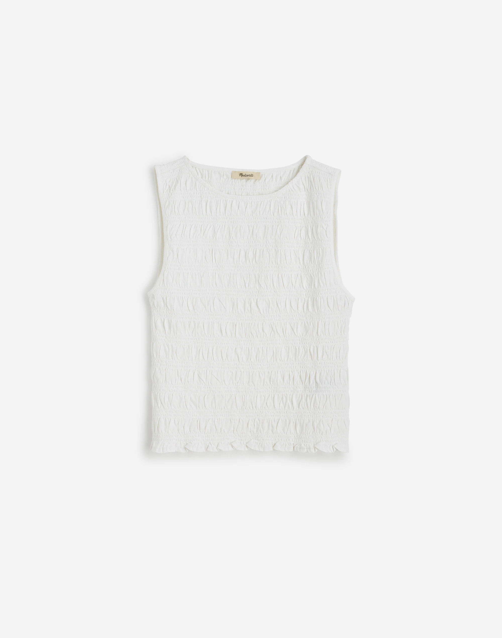 Smocked Boatneck Tank