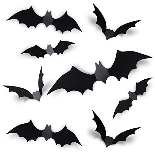 60pcs Halloween Bats Decoration