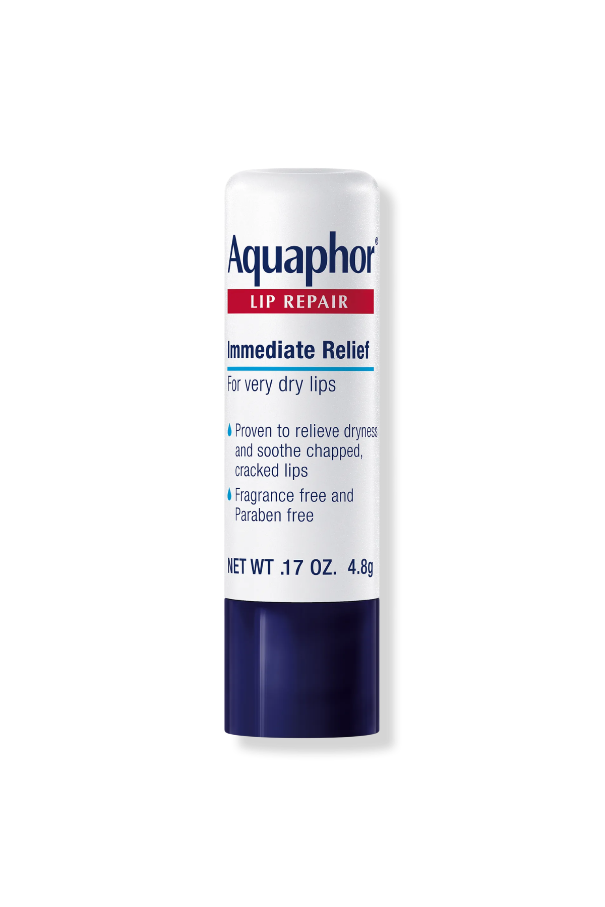 A tube of Aquaphor Lip Repair balm.