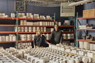 Catherine Bailey and Robin Petrovic of Heath Ceramics